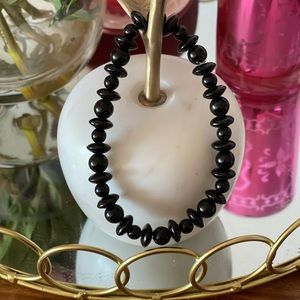 Beautiful handmade black bracelet- unisex